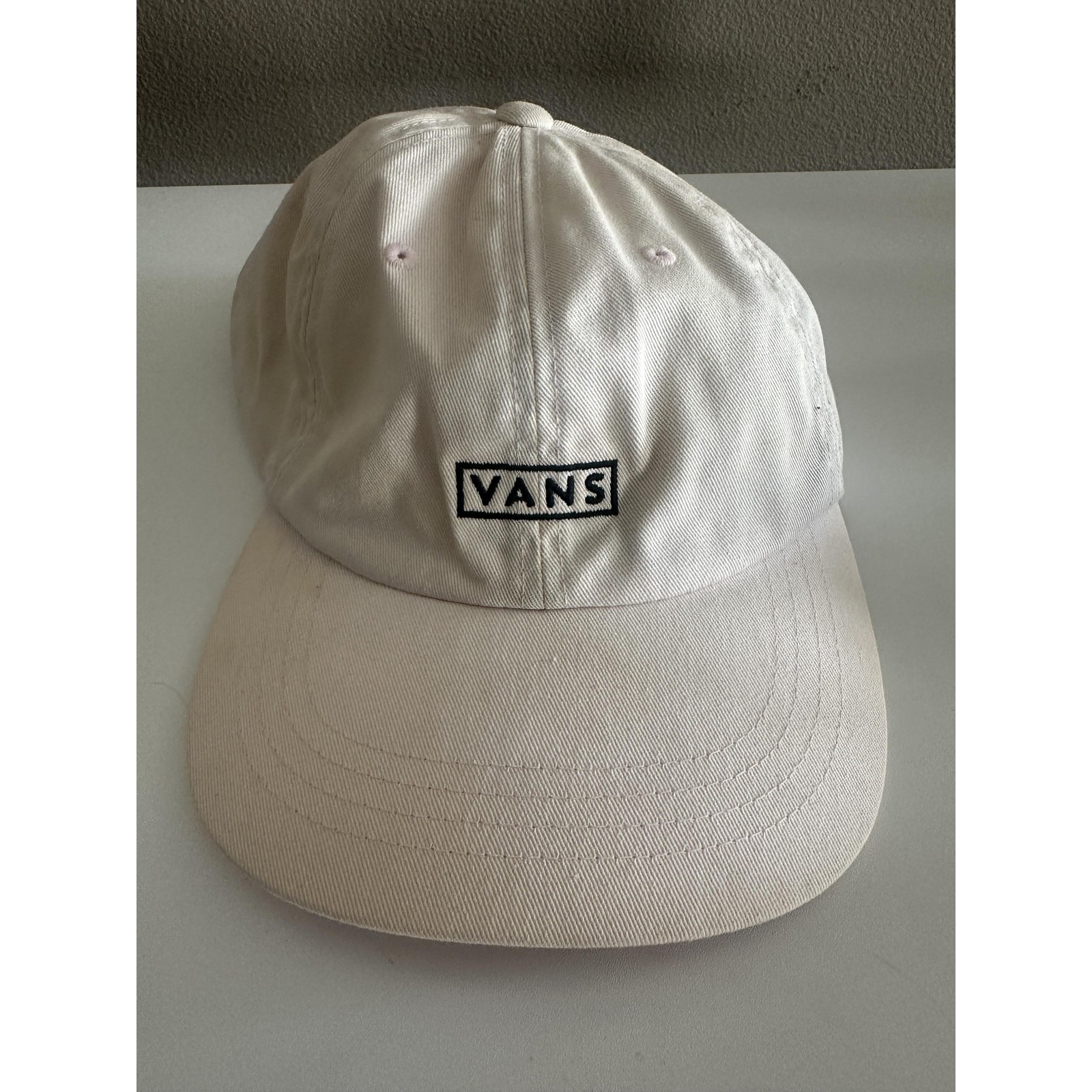 Vans Hat Cap Strap Back One Size Pink Dad Hat Embroidered Patch Mens Skate